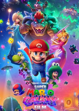 Plakat filmu Super Mario Galaxy Film 2D dubbing