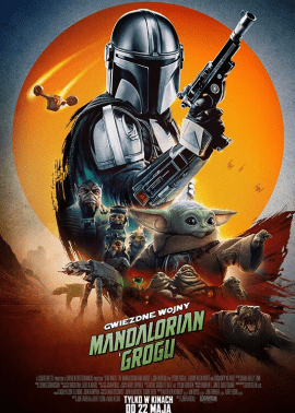Plakat filmu Mandalorian i Grogu 3D dubbing