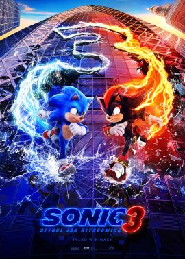 Plakat filmu Sonic 3: Szybki jak błyskawica 2D dubbing