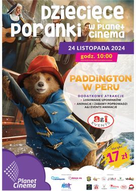 Plakat filmu Paddington w Peru - Dziecięcy Poranek