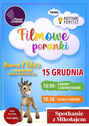 Filmowe poranki - Renifer Niko i zaginione sanie Mikołaja plakat