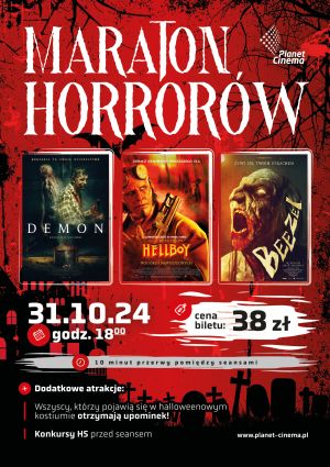 Plakat filmu Maraton Horrorów