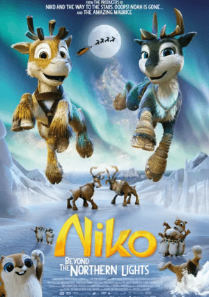 Plakat filmu Renifer Niko i zaginione sanie Mikołaja 2D dubbing