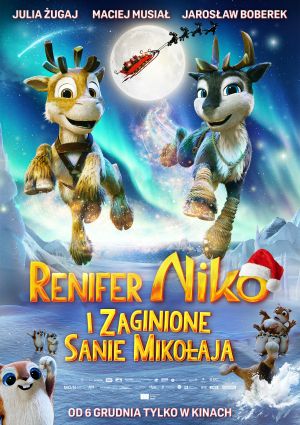 Plakat filmu Renifer Niko i zaginione sanie Mikołaja 2D dubbing