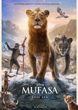 Plakat filmu Mufasa: Król lew 3D dubbing