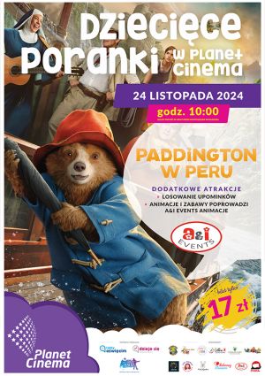 Plakat filmu Paddington w Peru - Dziecięcy Poranek